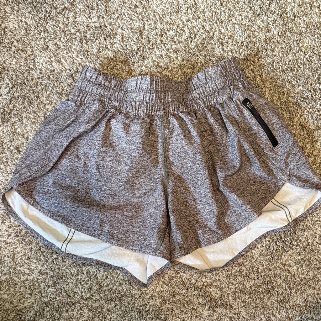 Lululemon Athletica Heathered Gray Women's Athletic Shorts